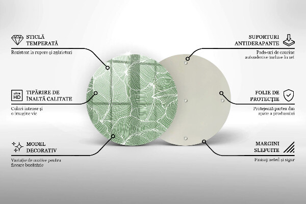 Chopping board Linear leaves
