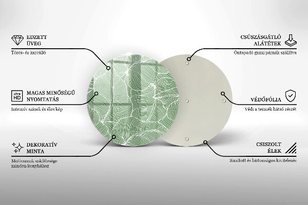 Chopping board Linear leaves