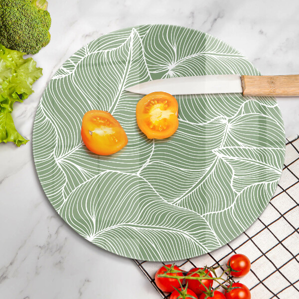 Chopping board Linear leaves