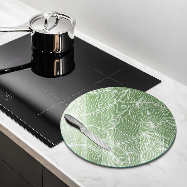 Chopping board Linear leaves