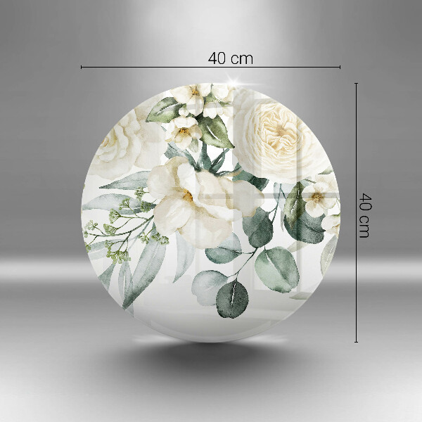 Chopping board Watercolor flowers