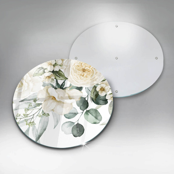 Chopping board Watercolor flowers