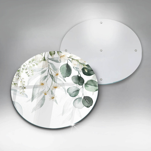 Chopping board Watercolor plants