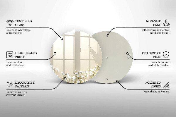 Chopping board Boho flowers