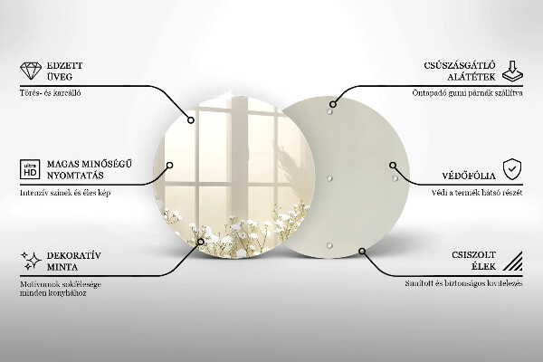 Chopping board Boho flowers