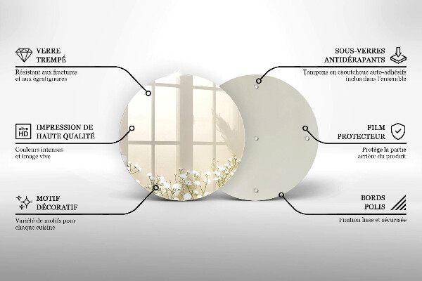 Chopping board Boho flowers