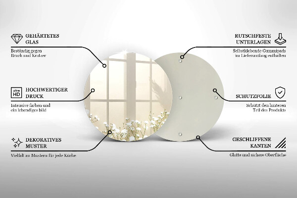 Chopping board Boho flowers