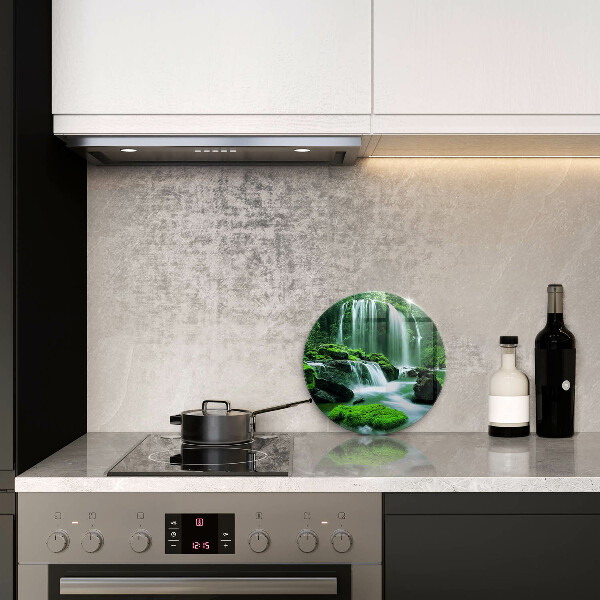 Chopping board Wild waterfall in the jungle