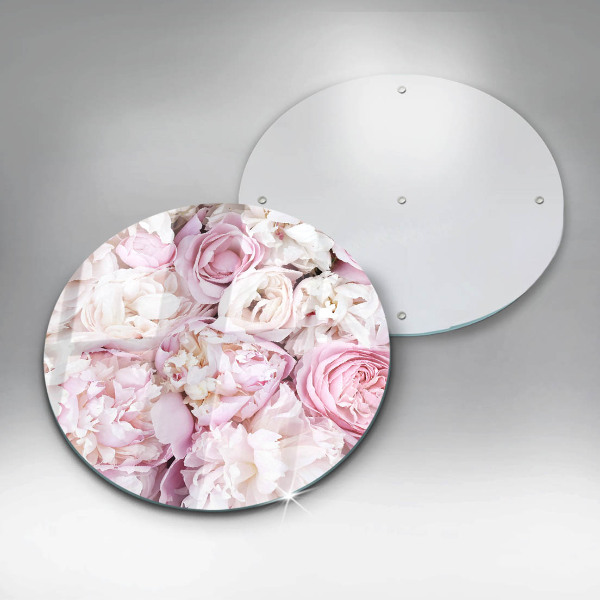 Chopping board Peony bouquet