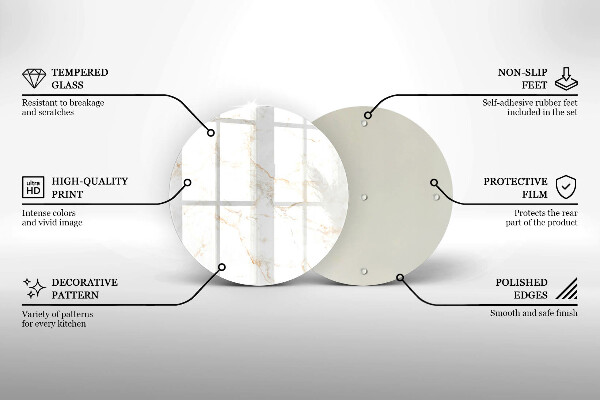 Chopping board Elegant stone marble