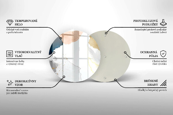 Chopping board glass Abstract spots