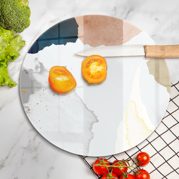 Chopping board glass Abstract spots