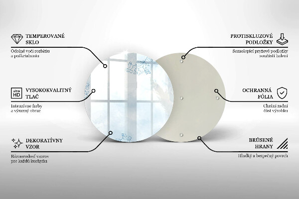 Glass cutting board Delicate background