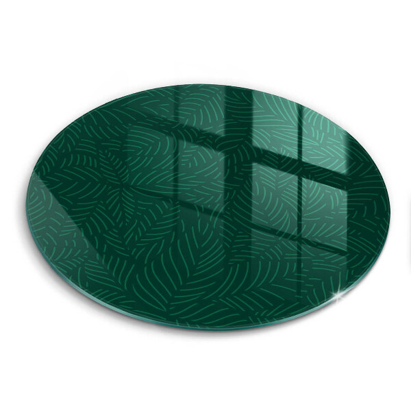 Glass cutting board Minimalist leaves