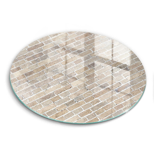 Glass cutting board Wall bright bricks