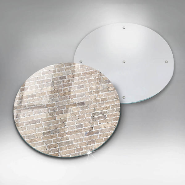 Glass cutting board Wall bright bricks