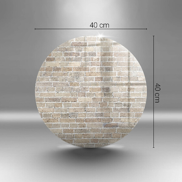 Glass cutting board Wall bright bricks