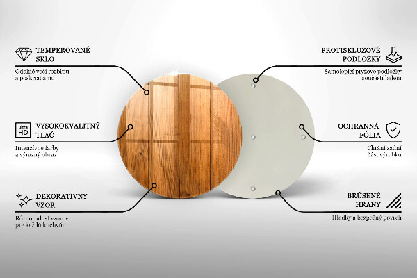 Chopping board glass Wooden planks