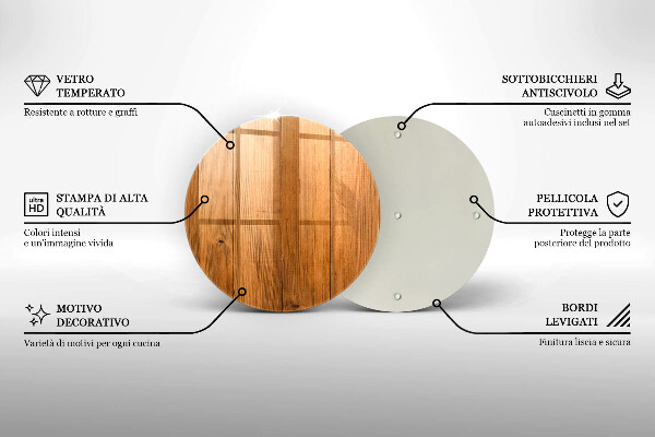 Chopping board glass Wooden planks