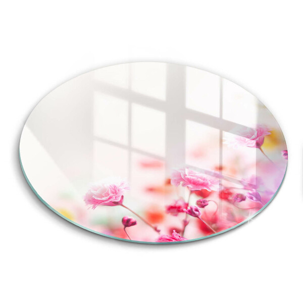 Chopping board glass Flower meadow