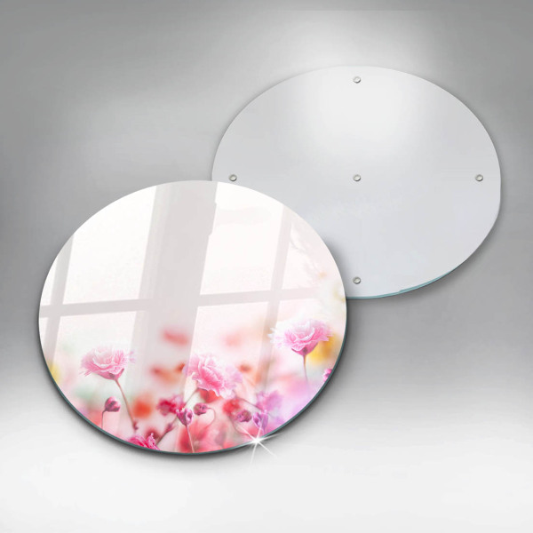 Chopping board glass Flower meadow