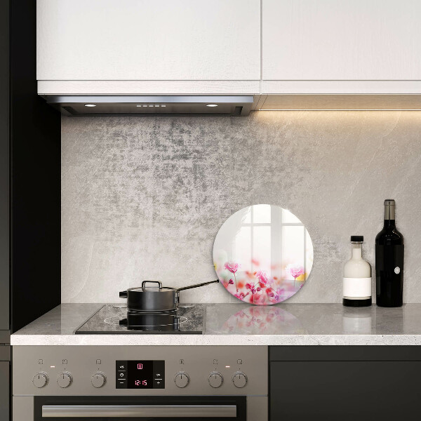 Chopping board glass Flower meadow