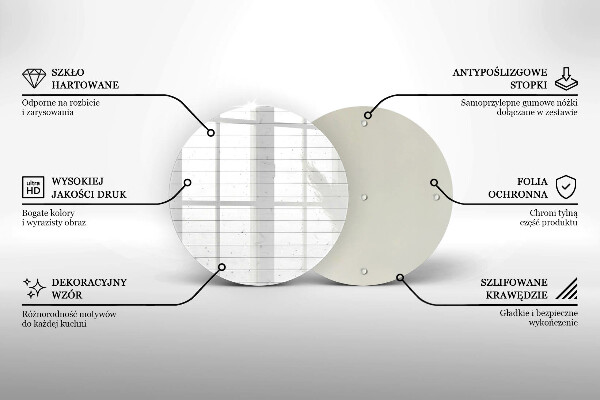 Chopping board glass Modern bright boards