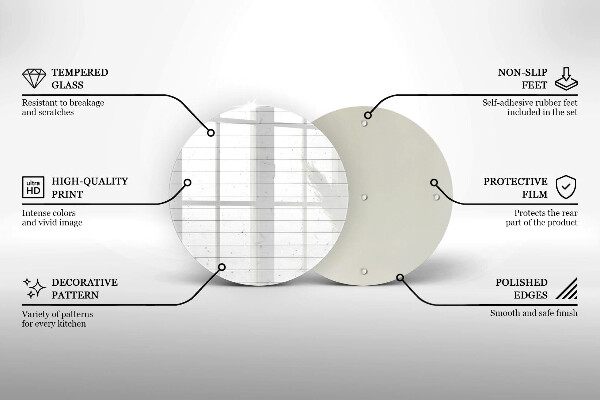 Chopping board glass Modern bright boards