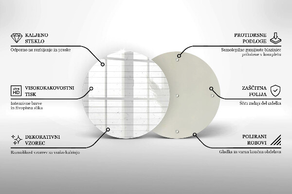 Chopping board glass Modern bright boards