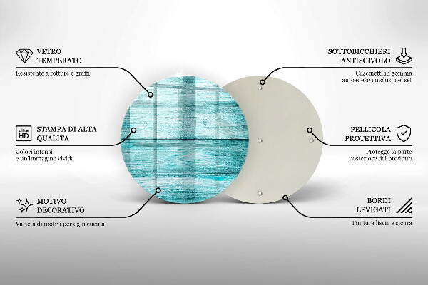 Chopping board glass Vintage wooden boards