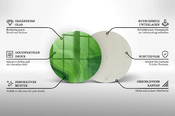 Chopping board glass Abstract texture