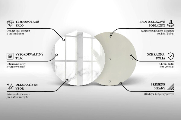 Chopping board glass Modern marble