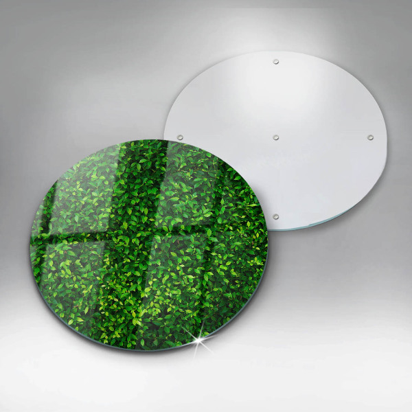 Chopping board glass Plant small leaves