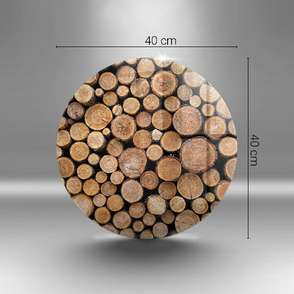 Chopping board glass Tree trunks