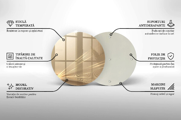 Chopping board glass Modern abstraction