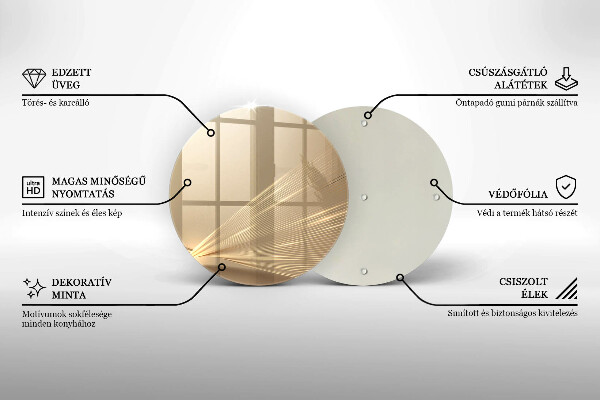 Chopping board glass Modern abstraction