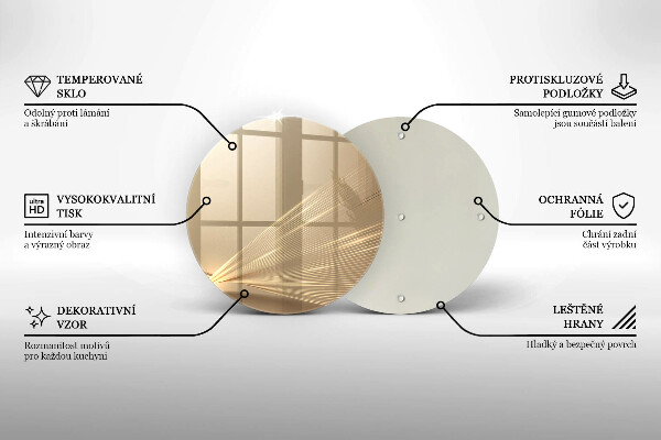 Chopping board glass Modern abstraction