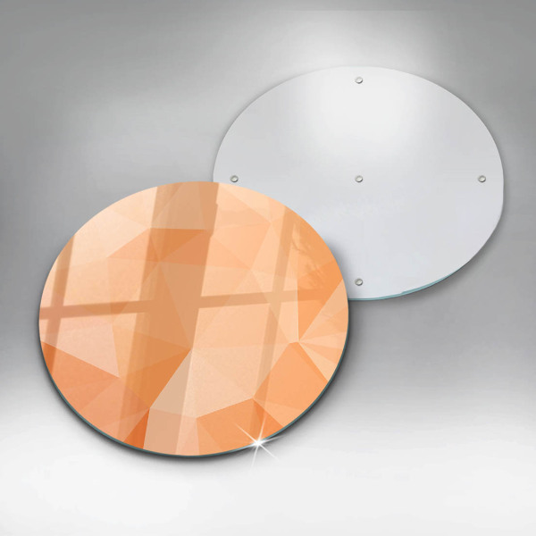 Chopping board glass Geomeric background