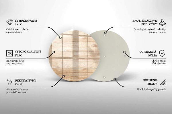 Chopping board glass Wooden planks
