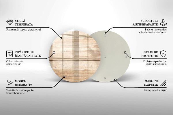 Chopping board glass Wooden planks