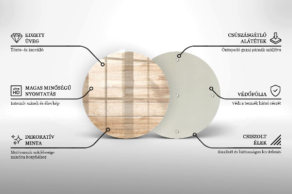 Chopping board glass Wooden planks