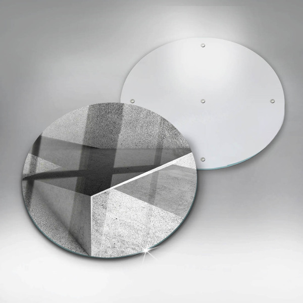 Chopping board glass Concrete abstraction