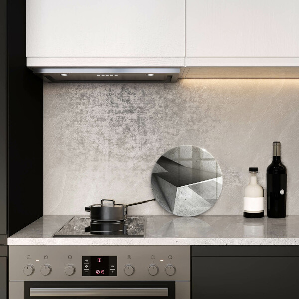 Chopping board glass Concrete abstraction