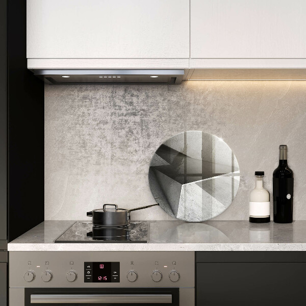 Chopping board glass Concrete abstraction