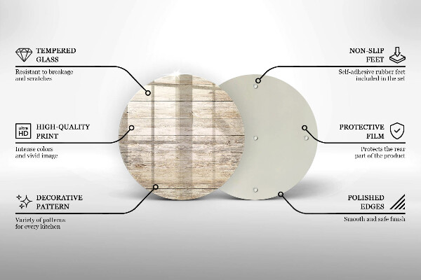 Chopping board glass Wooden planks