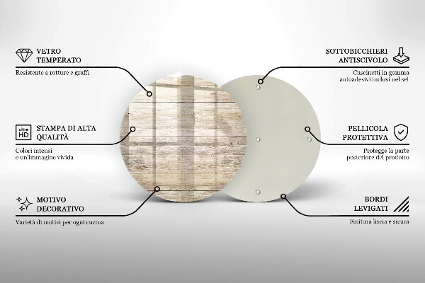 Chopping board glass Wooden planks
