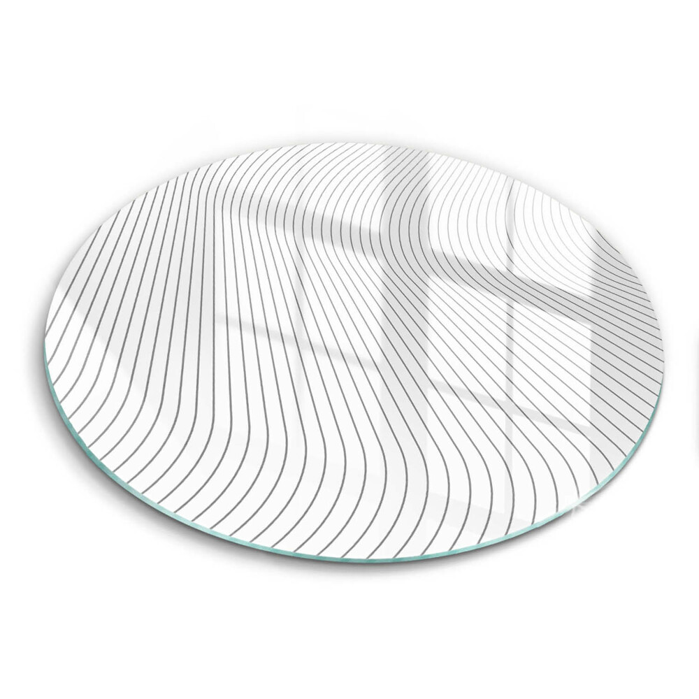 Chopping board glass Modern Line pattern