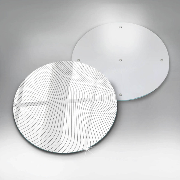 Chopping board glass Modern Line pattern