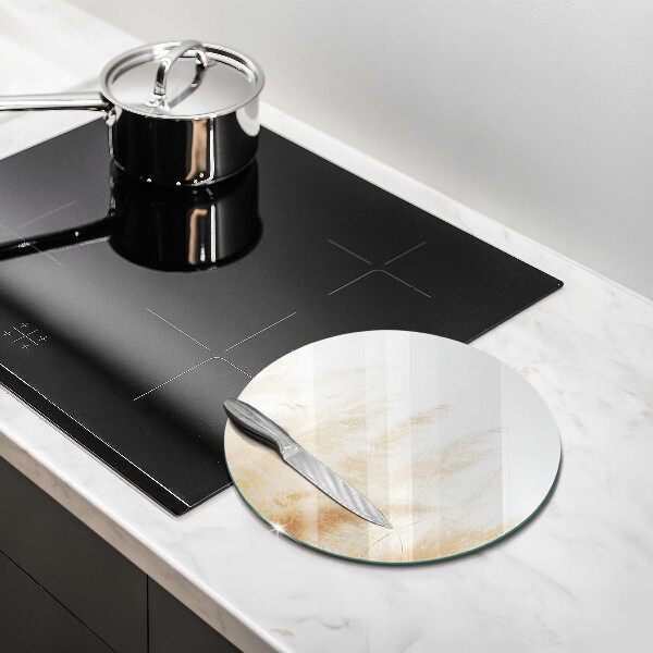 Chopping board glass Pampas grass