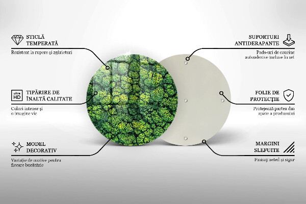 Chopping board glass Nature - moss plant